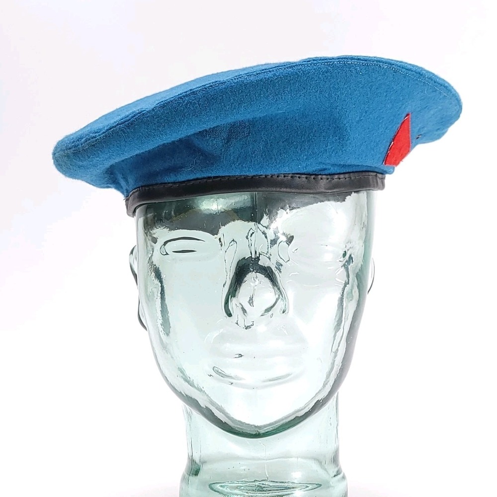 Vintage Soviet Russian Airborne VDV Margelov Blue Beret Hat Size 56